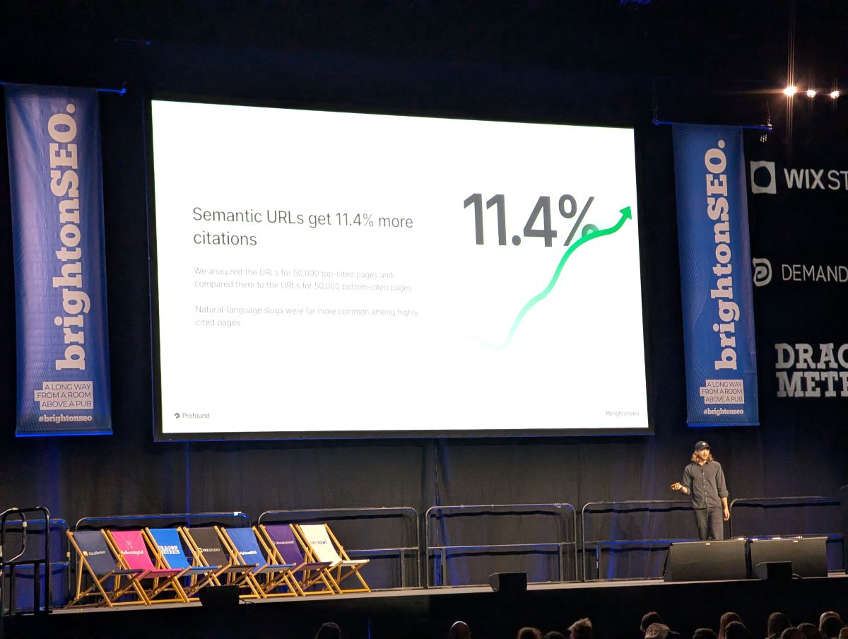 AI Search for Shopify: Technical Fixes to Accelerate Your AI Visibility in 2026 2 brightonseo semantic urls more citations 11 4 percent LR - SOZO Web Design Agency